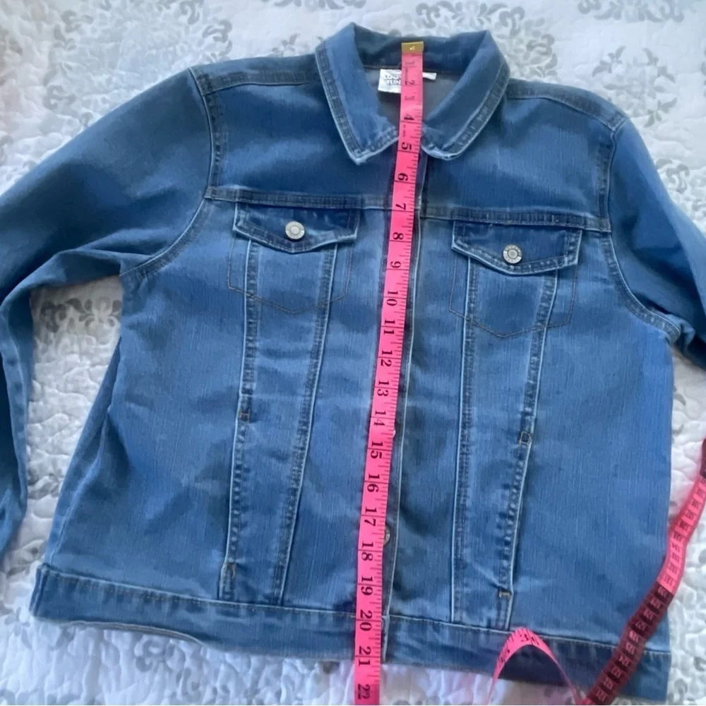 Girls Looney Tunes Tweety Bird Denim Basic Jacket Blue XL 14-16